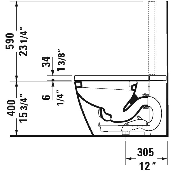 Duravit DualFlush Elongated Bidet Toilet (Seat Included) Wayfair